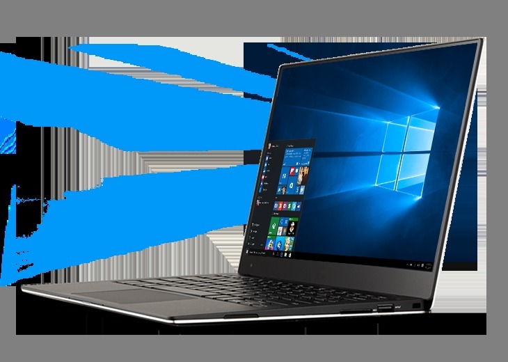 Windows 10 on a laptop
