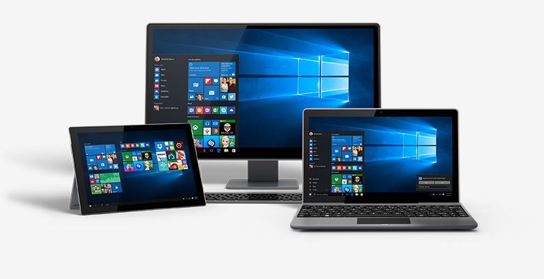 Windows 10 on all types of hardware screenshot showing various devices