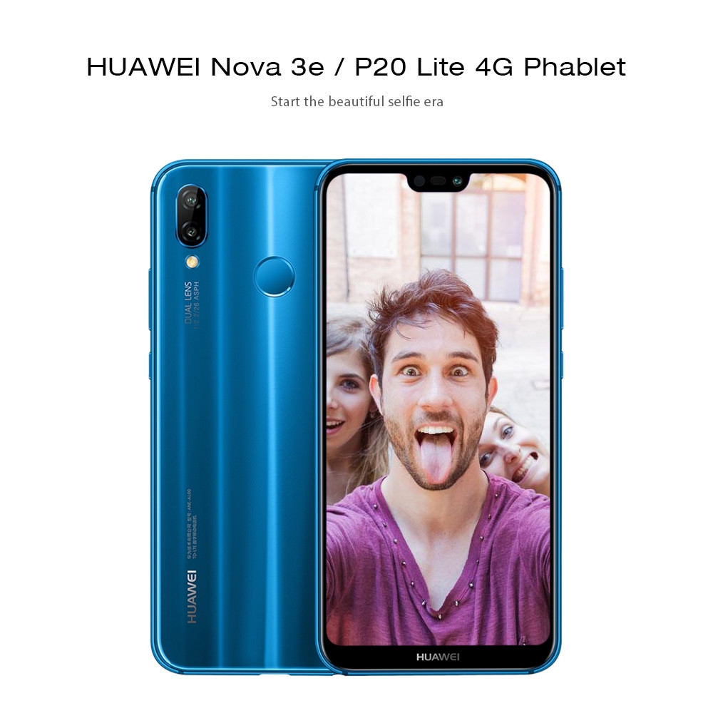 HUAWEI Nova 3e / P20 Lite 4G Phablet Kirin 659 Octa Core 4GB + 64GB