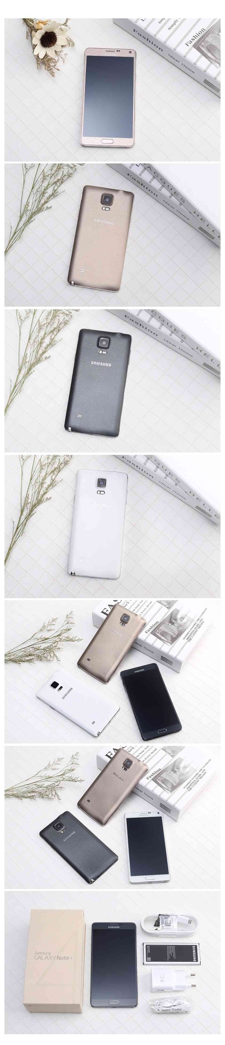 Refurbished Samsung Galaxy Note 4 Unlocked Note4 5.7'' inch 16MP 3GB RAM + 16GB ROM Smartphone white 2