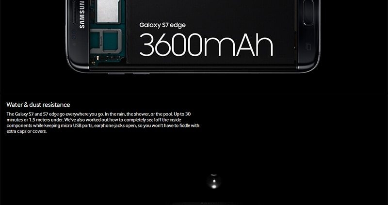 Samsung Galaxy S7 Edge LTE Mobile Phone 5.5" 4GB RAM 32GB ROM 12.0MP Camera NFC Smartphone black 6