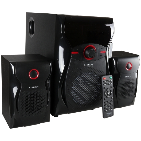 ITRON V604 Home Theater Sound System 2.1 Multimedia BT Full Functional Remote Speaker Subwoofer black 65W v604 3
