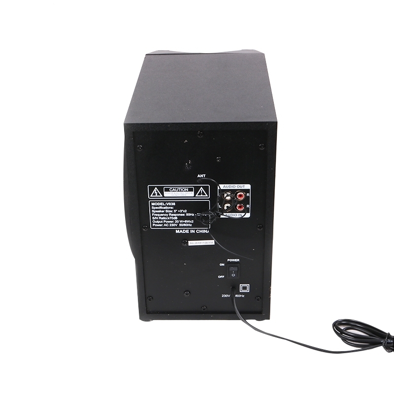 VITRON V038 Home Theater Sound System 2.1 Multimedia Bluetooth Speaker Subwoofer with Radio black 32w V038 4
