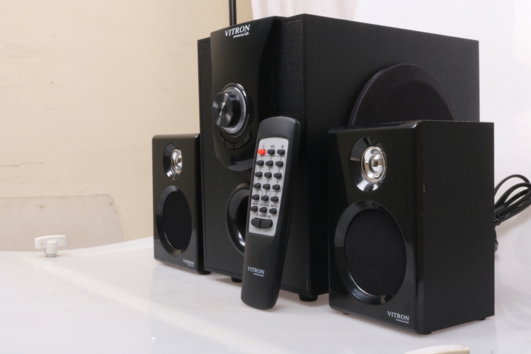 VITRON V411D Sound System 2.1 Functional Remote Speaker Subwoofer black 25w v411d 1